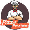 Pizza Passion's. logo