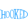 Hooked fish and chips logo