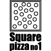 Square pizza no 1 logo